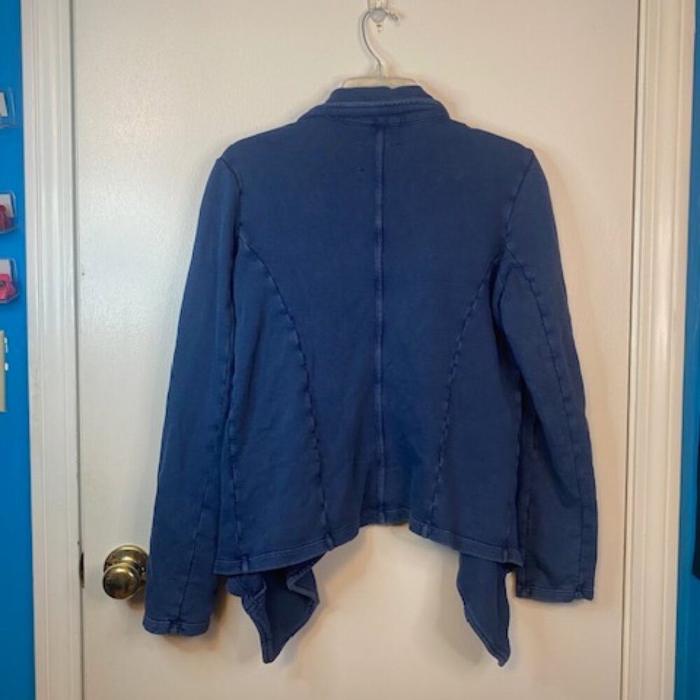 Jessica Simpson Moto Jacket Gigot S Asymmetrical Front Military Band Style Y2K - Picture 6 of 6